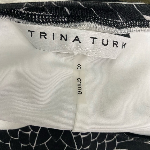 Trina Turk Black and White Sleeveless Sheath Mini Dress Size S - Picture 7 of 10